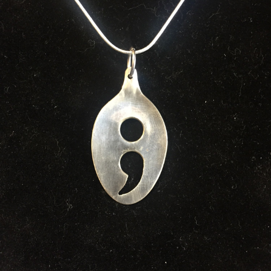 Semicolon Spoon Pendant